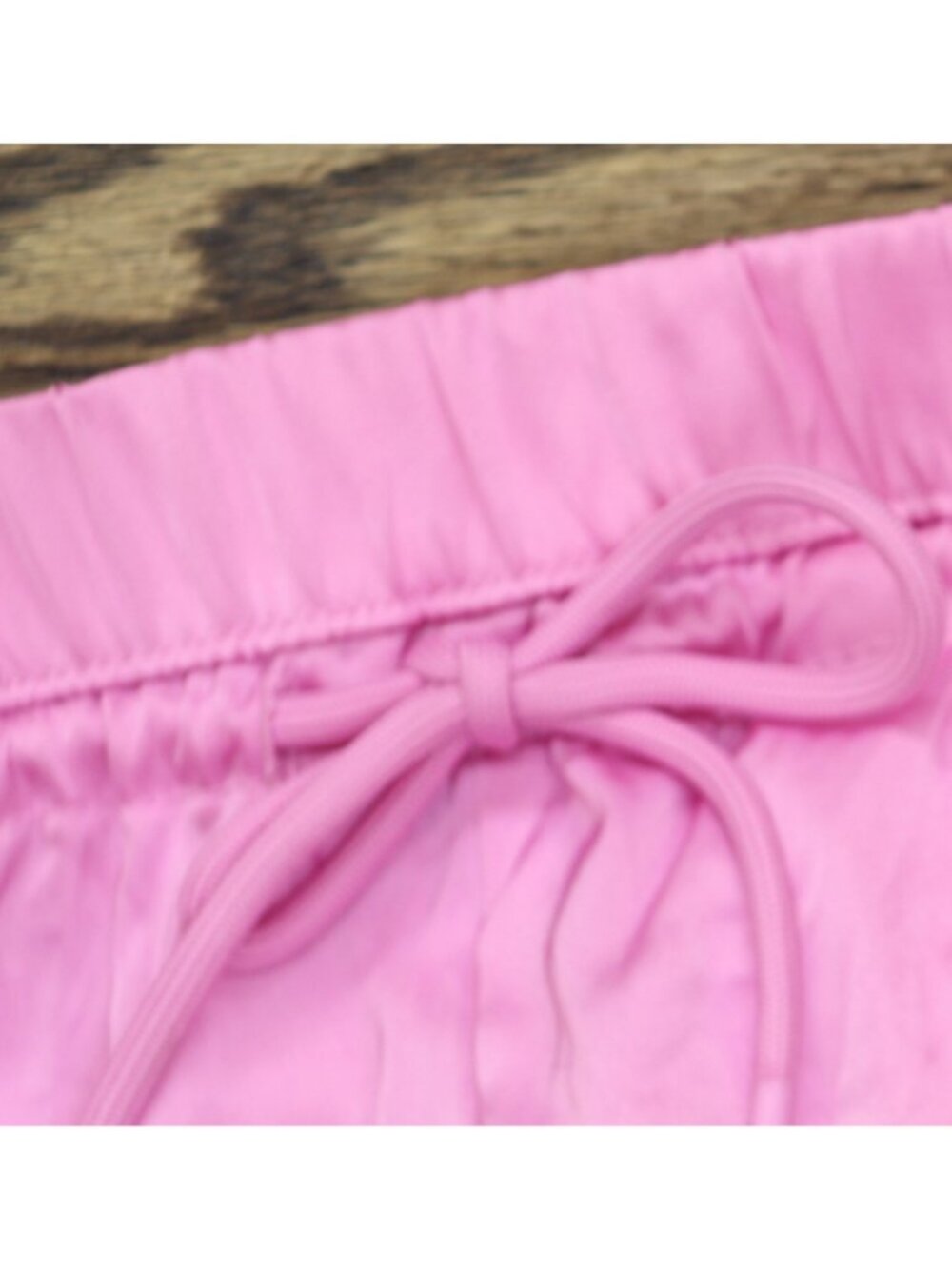 NWT Joylab Elastic Waist Satin Tear Away Track Drawstring Pants Neon Pink 2XL - Picture 6 of 10